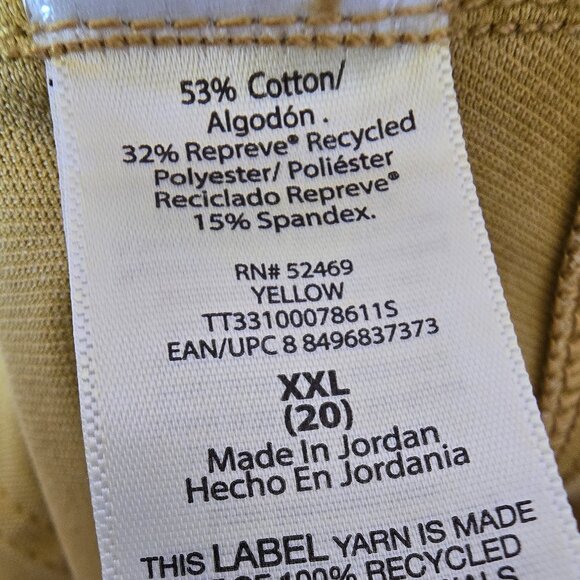 Time and Tru Mustard Yellow Jeggings XXL - Picture 5 of 9